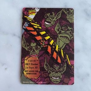 Original Grateful Dead Backstage Pass 5-20-95 Marvel Series Green Goblin